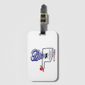 Gepäckmarke Gepäckanhänger (Vorderseite Vertikal)