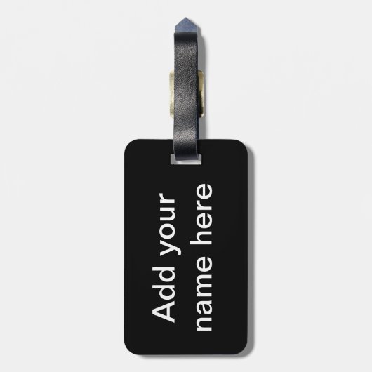 Gepäckmarke Gepäckanhänger (Rückseite vertikal)