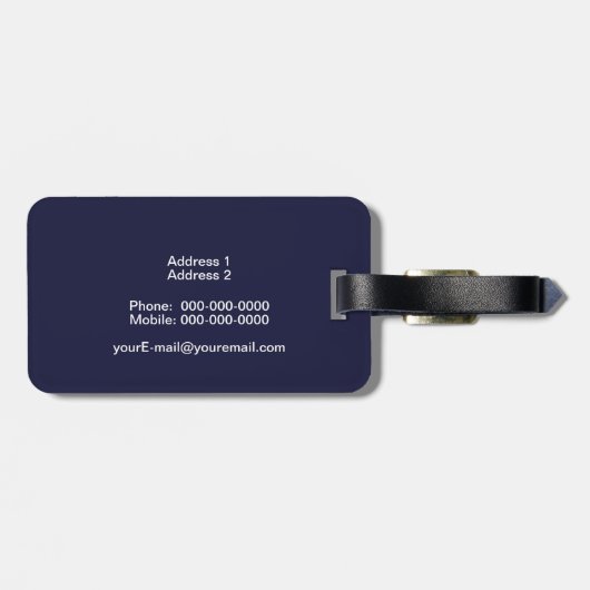 Gepäckmarke Gepäckanhänger (Rückseite horizontal)