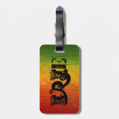 Gepäckmarke Gepäckanhänger (Rückseite vertikal)