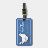 Gepäckmarke "Hen Farm Business Label" Gepäckanhänger (Vorderseite vertikal)