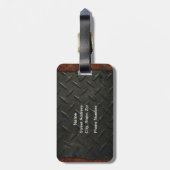 Gepäckmarke (Hockey) Gepäckanhänger (Rückseite vertikal)