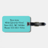 Gepäckmarke Iconic Atomic Sternexplosionen Gepäckanhänger (Rückseite horizontal)