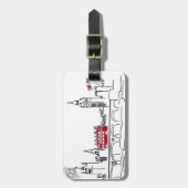 Gepäckmarke in London Gepäckanhänger (Vorderseite vertikal)