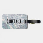 Gepäckmarke in Wasserfarbe Gepäckanhänger (Rückseite horizontal)