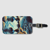 Gepäckmarke - Junge Männer in Onsen Gepäckanhänger (Vorderseite (Horizontal))