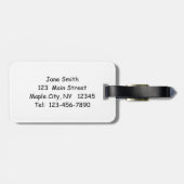 Gepäckmarke "Kind in Reifenschwung" Gepäckanhänger (Rückseite horizontal)