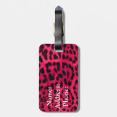 Gepäckmarke/Leopard Print Gepäckanhänger (Rückseite vertikal)