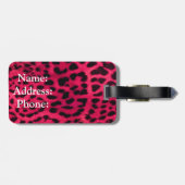 Gepäckmarke/Leopard Print Gepäckanhänger (Rückseite horizontal)