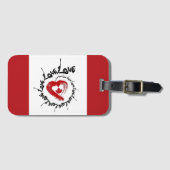 Gepäckmarke Liebe Kanada Gepäckanhänger (Vorderseite (Horizontal))