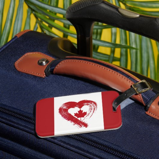Gepäckmarke Liebe Kanada Gepäckanhänger (Vorderseite Insitu 3)
