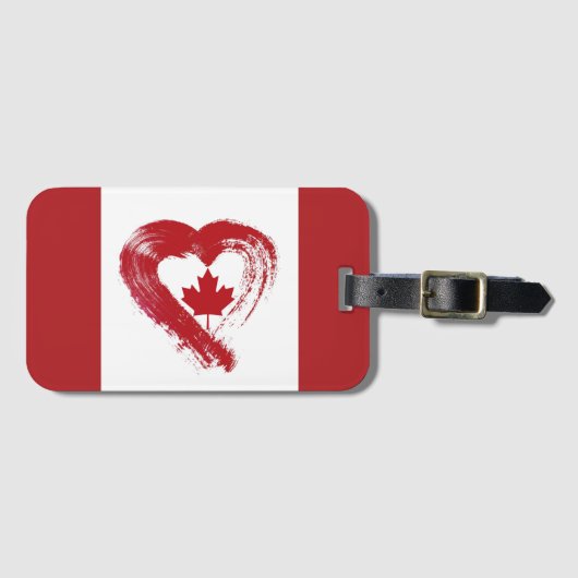 Gepäckmarke Liebe Kanada Gepäckanhänger (Vorderseite (Horizontal))