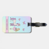 Gepäckmarke "Magical Unicorn" Gepäckanhänger (Rückseite horizontal)