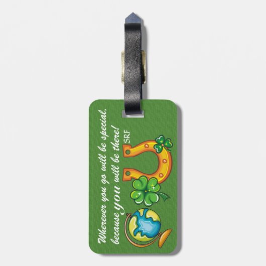 Gepäckmarke mit Angebot - SRF Gepäckanhänger (Rückseite vertikal)