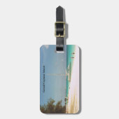 Gepäckmarke mit Beach Scene Gepäckanhänger (Vorderseite vertikal)