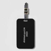 Gepäckmarke mit Business Slot/Metropolis-Design Gepäckanhänger (Vorderseite Vertikal)