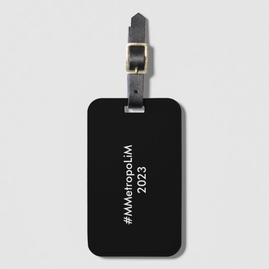 Gepäckmarke mit Business Slot/Metropolis-Design Gepäckanhänger (Vorderseite Vertikal)