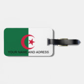 Gepäckmarke mit Flagge Algeriens Gepäckanhänger (Rückseite horizontal)