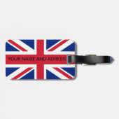 Gepäckmarke mit Flagge des Vereinigten Königreichs Gepäckanhänger (Rückseite horizontal)
