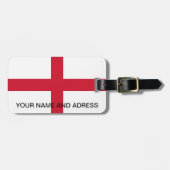 Gepäckmarke mit Flagge in England Gepäckanhänger (Vorderseite horizontal)