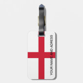Gepäckmarke mit Flagge in England Gepäckanhänger (Rückseite vertikal)