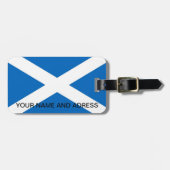 Gepäckmarke mit Flagge Schottlands Gepäckanhänger (Vorderseite horizontal)