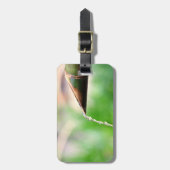 Gepäckmarke mit grünem Bambus Gepäckanhänger (Vorderseite vertikal)