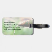 Gepäckmarke mit grünem Bambus Gepäckanhänger (Rückseite horizontal)