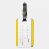 Gepäckmarke mit "Mein Beutel" Gepäckanhänger (Rückseite vertikal)