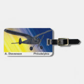 Gepäckmarke - Modellflugzeug Gepäckanhänger (Vorderseite horizontal)