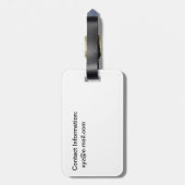 Gepäckmarke - Modellflugzeug Gepäckanhänger (Rückseite vertikal)