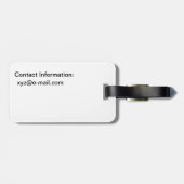 Gepäckmarke - Modellflugzeug Gepäckanhänger (Rückseite horizontal)