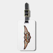 Gepäckmarke - Motorradkennzeichnung Gepäckanhänger (Vorderseite vertikal)