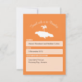 Gepäckmarke nach Jamaika Einladung (Rückseite)