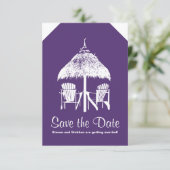 Gepäckmarke nach Jamaika Save The Date (Stehend Vorderseite)