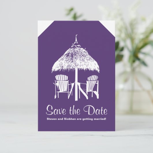 Gepäckmarke nach Jamaika Save The Date (Stehend Vorderseite)