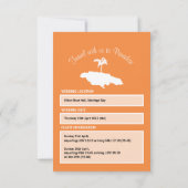 Gepäckmarke nach Jamaika Save The Date (Rückseite)