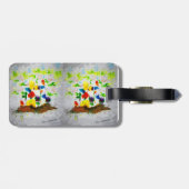 Gepäckmarke "Nature Fantasy Trees" Gepäckanhänger (Rückseite horizontal)