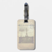 Gepäckmarke Paris Gepäckanhänger (Rückseite vertikal)