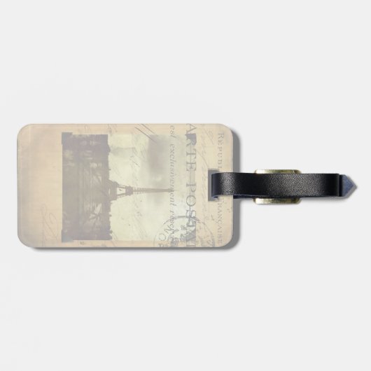 Gepäckmarke Paris Gepäckanhänger (Rückseite horizontal)