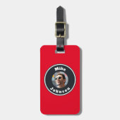 Gepäckmarke - Personalisiertes Foto und Name Gepäckanhänger (Vorderseite vertikal)