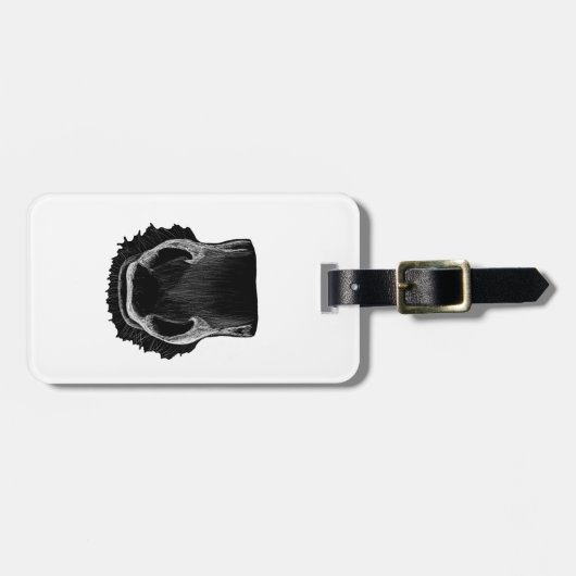 Gepäckmarke "Pferd Muzzle" Gepäckanhänger (Vorderseite horizontal)