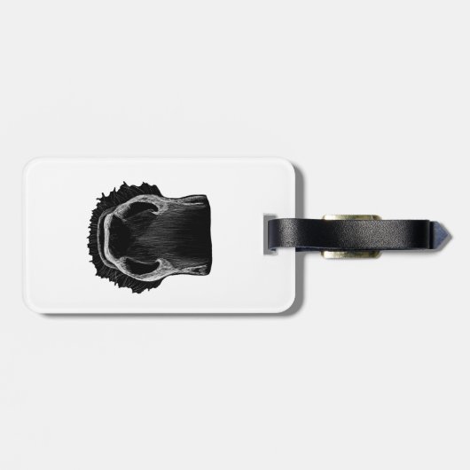 Gepäckmarke "Pferd Muzzle" Gepäckanhänger (Rückseite horizontal)
