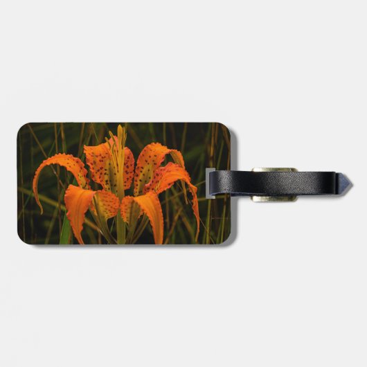 Gepäckmarke "Pine Lily" Gepäckanhänger (Rückseite horizontal)