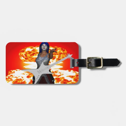 Gepäckmarke Rock and Roll Gepäckanhänger (Vorderseite horizontal)