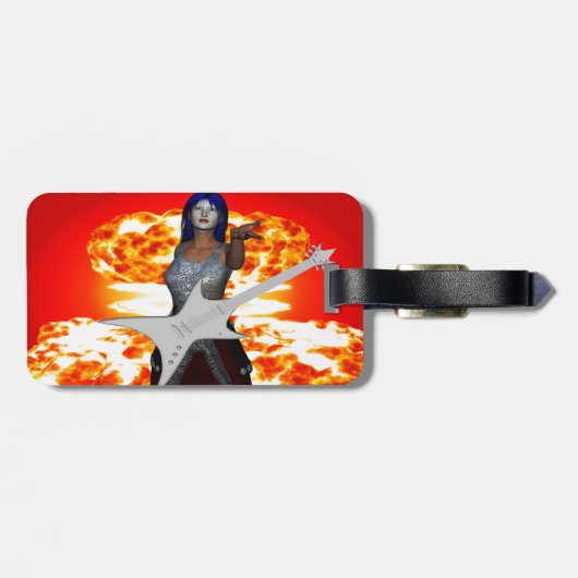 Gepäckmarke Rock and Roll Gepäckanhänger (Rückseite horizontal)