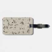 Gepäckmarke Rock and Roll Guitar Sound Wave Gepäckanhänger (Rückseite horizontal)