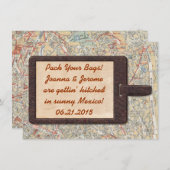 Gepäckmarke Save the Date (Vorne/Hinten)