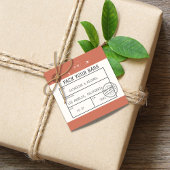 Gepäckmarke Save the Date Geschenkanhänger