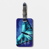 Gepäckmarke/Schmetterling Gepäckanhänger (Rückseite vertikal)